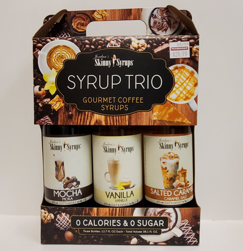 Picture of JORDAN'S SKINNY SYRUPS - GOURMET COFFEE SYRUP - TRIO 3X375ML 